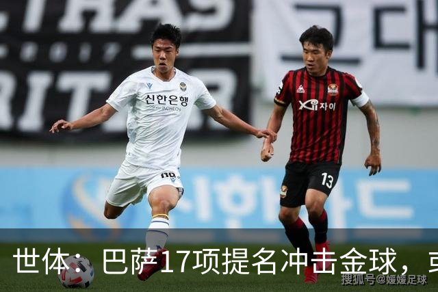 世体：巴萨17项提名冲击金球，或包揽男女金球